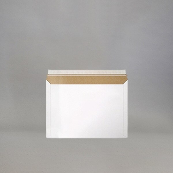 White 18 point paperboard mailer. S